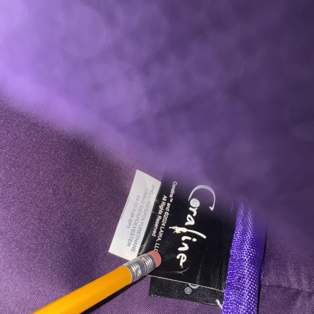 Bioworld Coraline Button Eye Face Purple Mini Backpack - Excellent Condition‎